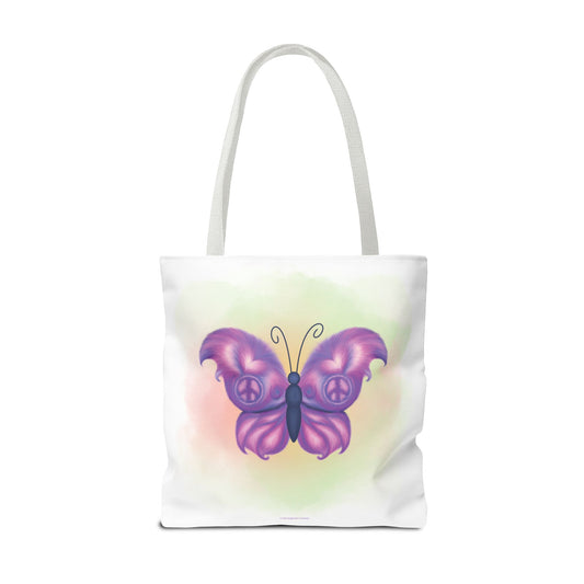 Before the Wings – Butterfly Transformation Quote Tote Bag | Surrender & Stillness Inspirational Canvas Tote