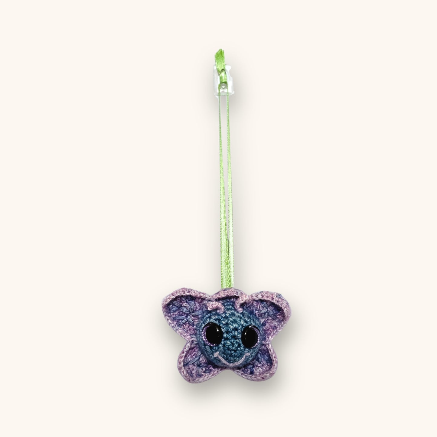 Playful Pippa Purplewisp | Handmade Crochet Creature with Fortune