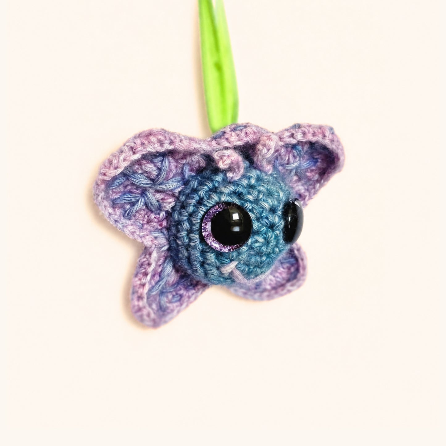Playful Pippa Purplewisp | Handmade Crochet Creature with Fortune