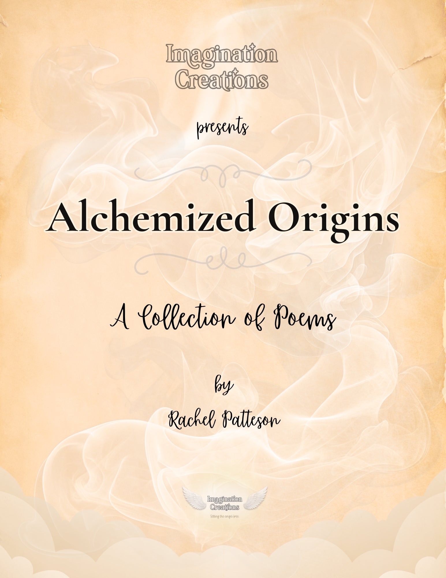 Front cover design of the Alchemized Origins printable poetry collection. Digital product showcasing the included poems booklet.