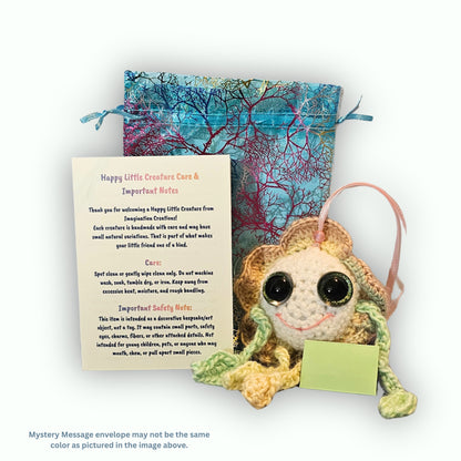 Handmade Crochet Gift Happy Mellow Marigold – A Happy Little Creature by Imagination Creations