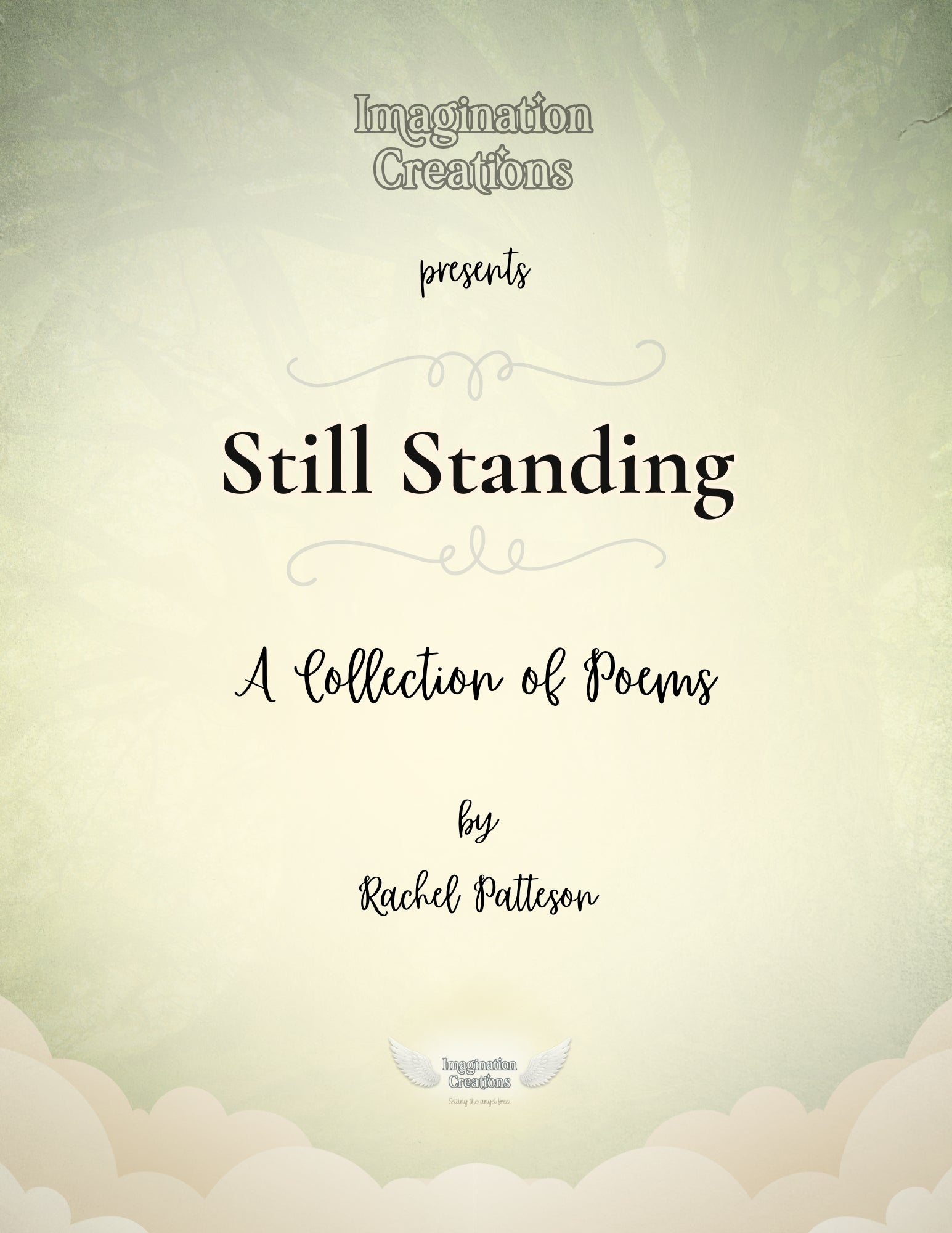 Front cover design of the Still Standing printable poetry collection. Digital product showcasing the included poems booklet.
